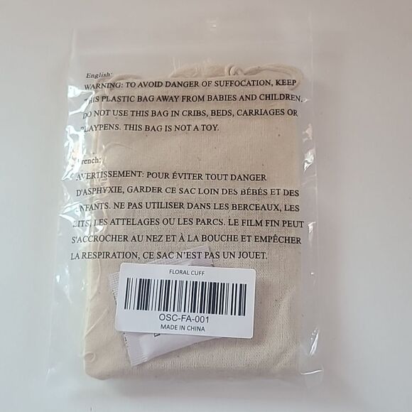 Our Spare Change Floral Cuff 18k Gold Plated Brass - Picture 3 of 7